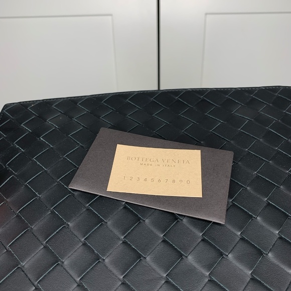 Bottega Veneta Intrecciato Leather Black Document CaseCondition: Brand new, neve - Picture 6 of 16